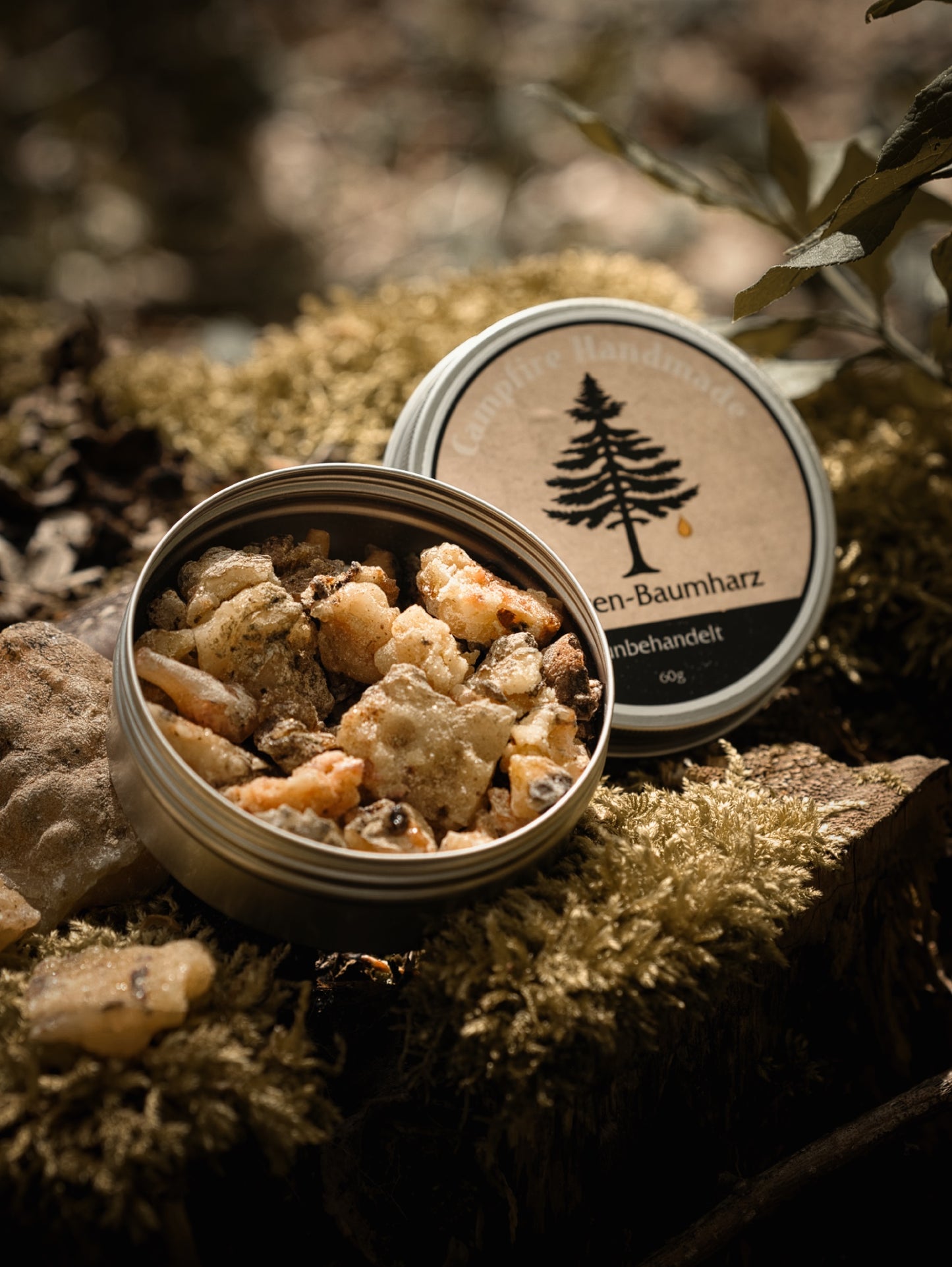 Fichtenharz Räucherharz naturbelassen 60 g | natürliches Baumharz zum Räuchern | Wald Weihrauch aus Bayern