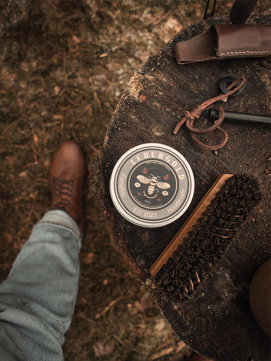 Natürliches Lederbalsam aus Bienenwachs | Lederpflege | Schuhwachs | Lederwachs 100 Gramm