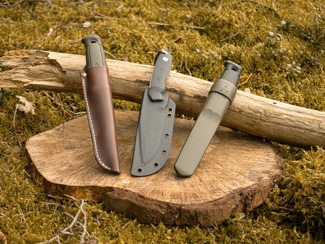 Messerscheiden im Duell: Leder, Kydex und Kunststoff im Vergleich – Wer schneidet besser ab?