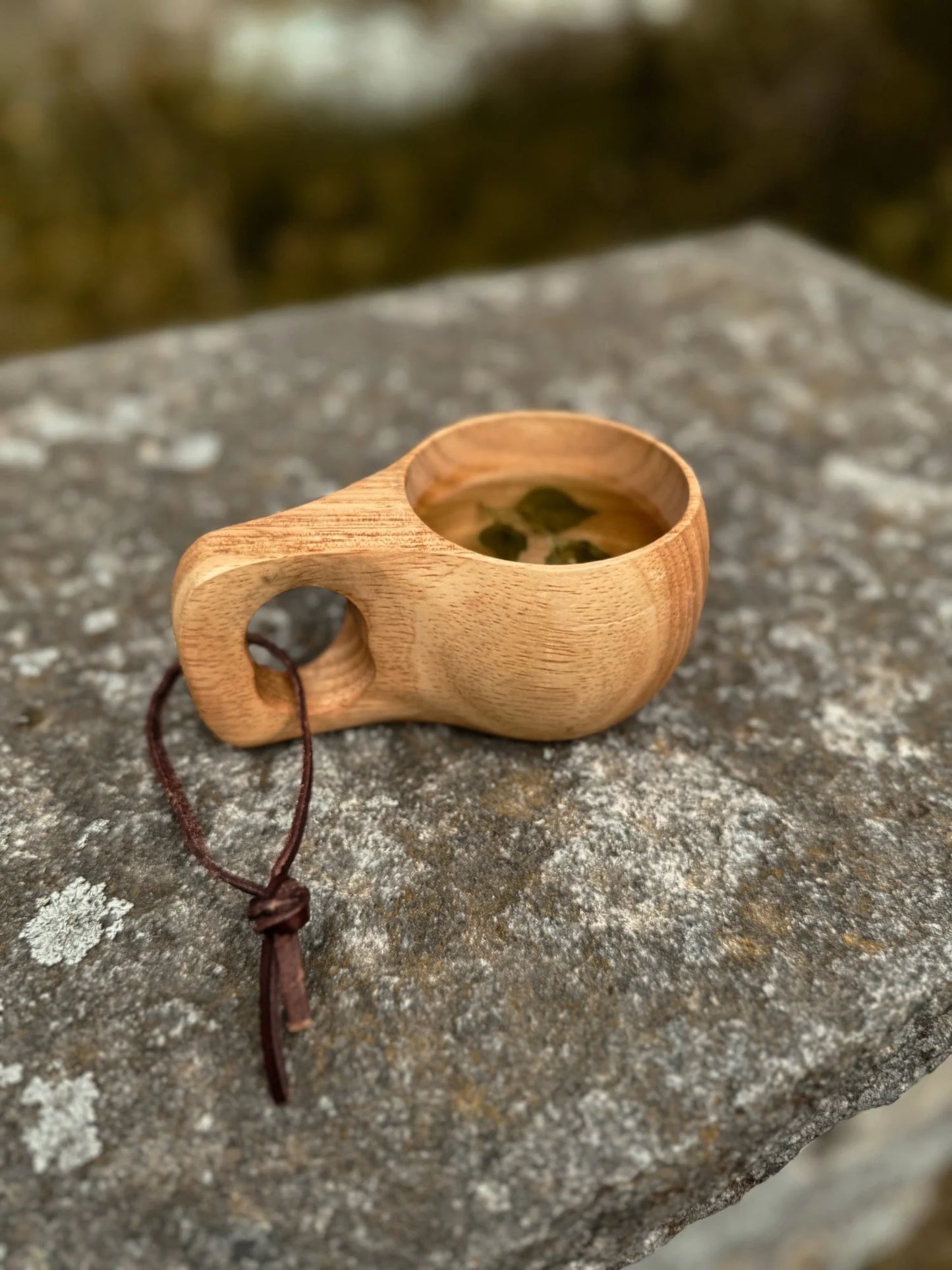 Handgefertigte Kuksa Skandinavische Holztasse | Campingbecher | Kaffeetasse | Trinkgefäß