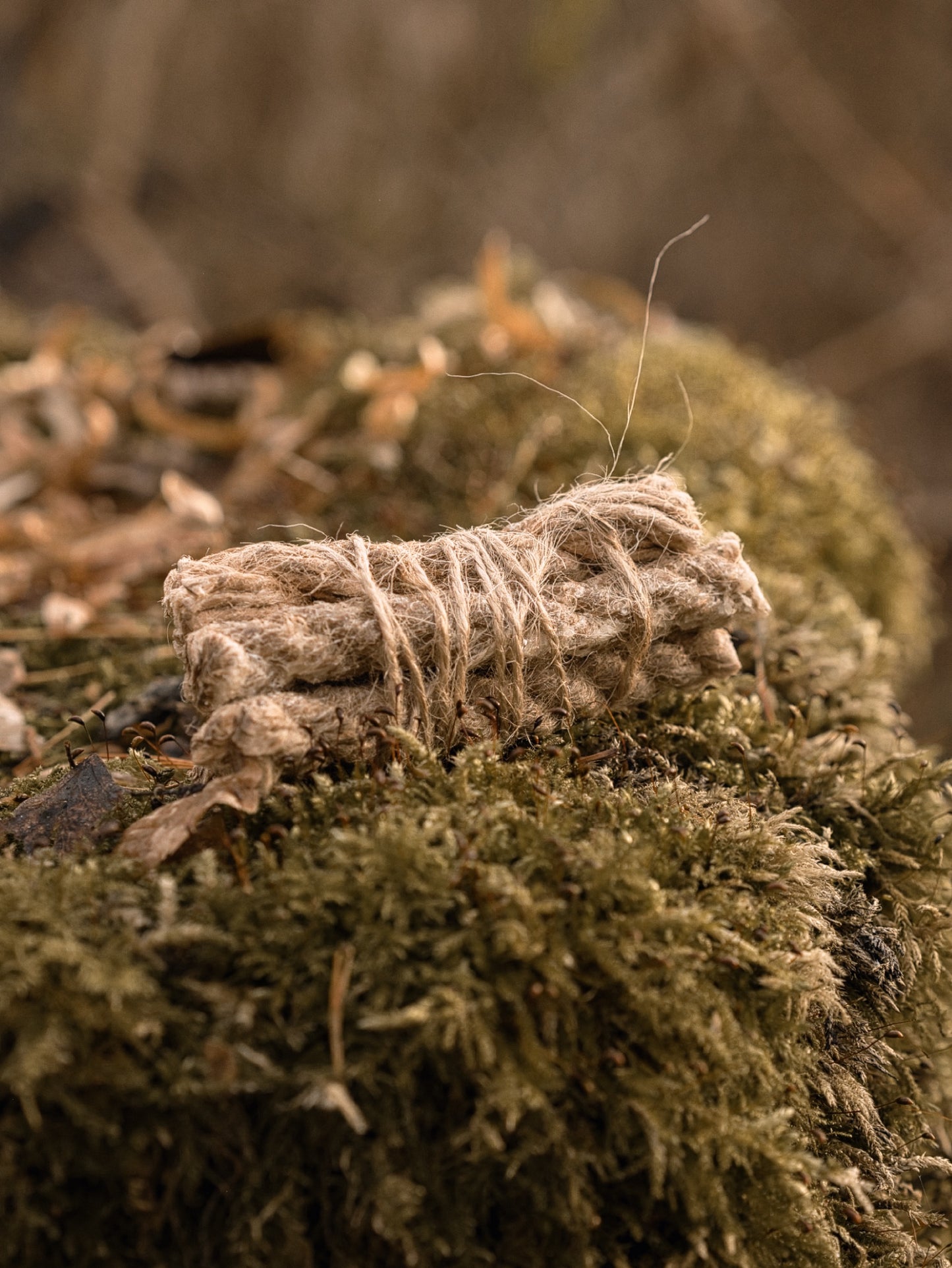 Rope Set 5er - Baumharz-Hanfseile | Feueranzünder | Harz-Paraffin-Anzünder