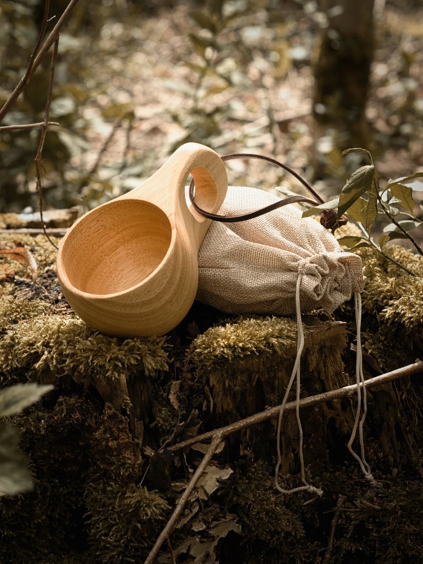 Handgefertigte Kuksa Skandinavische Holztasse | Campingbecher | Kaffeetasse | Trinkgefäß