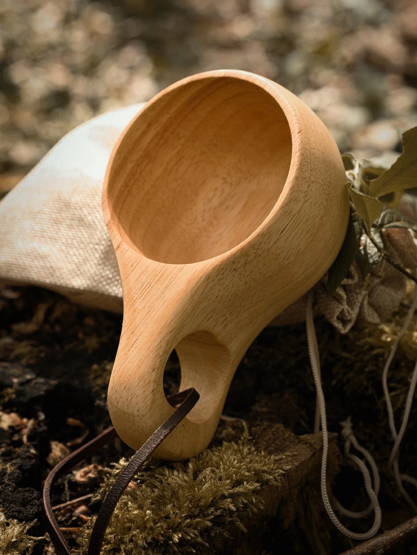 Handgefertigte Kuksa Skandinavische Holztasse | Campingbecher | Kaffeetasse | Trinkgefäß