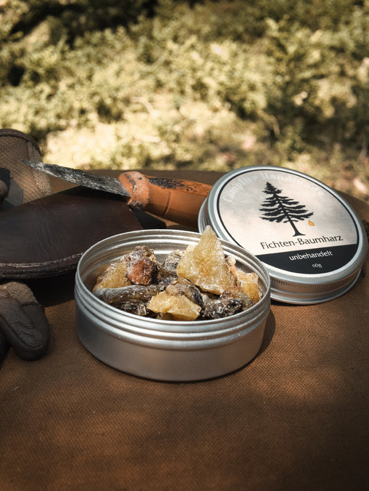 Fichtenharz Räucherharz naturbelassen 60 g | natürliches Baumharz zum Räuchern | Wald Weihrauch aus Bayern